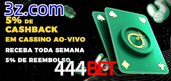 Promoções do cassino ao Vivo 444BET